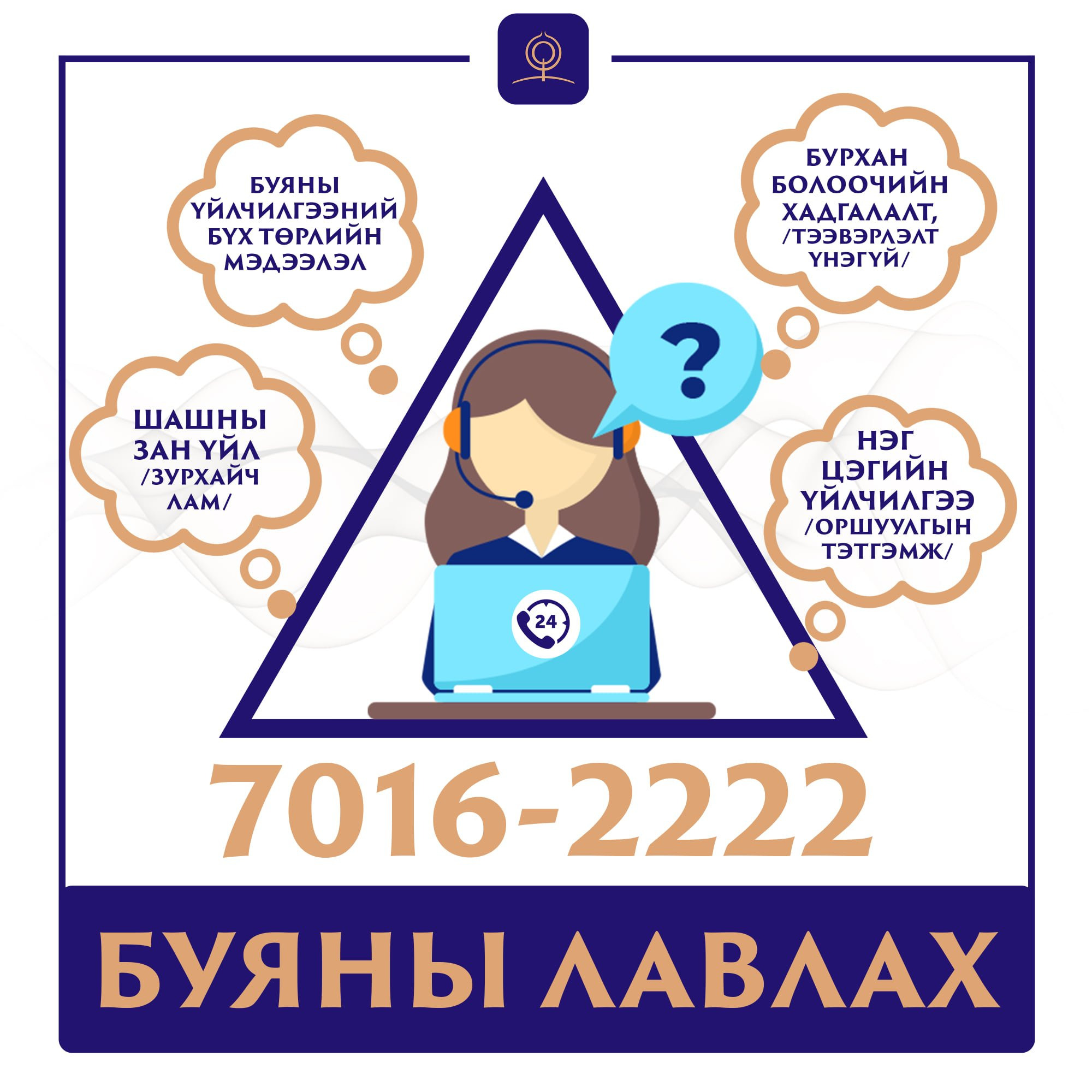 Буяны лавлах 7016-2222